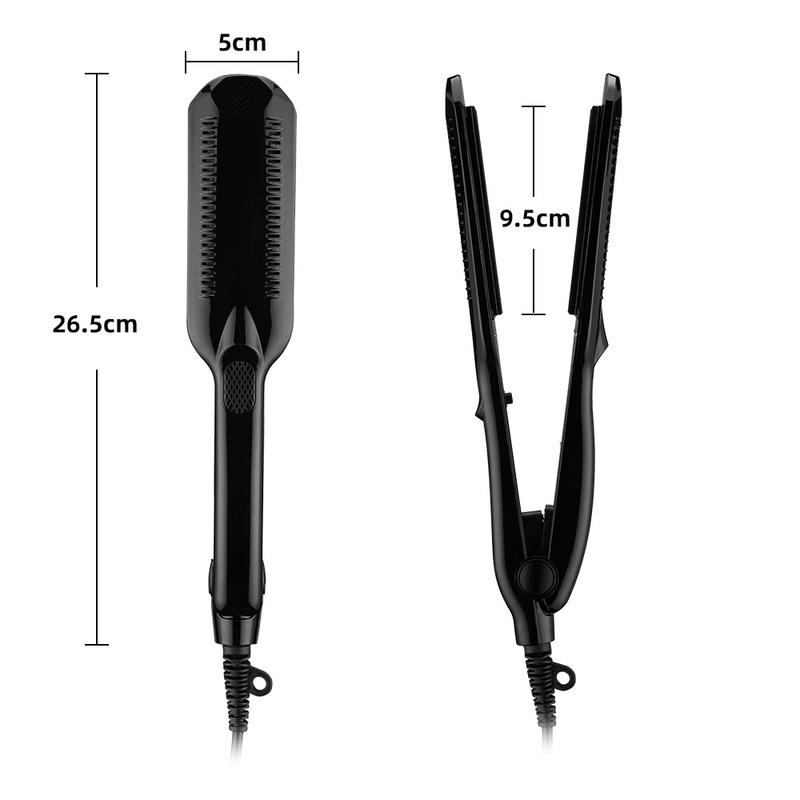 Electronic Hair Curling Irons Curler Straighteners Titanium Corrugated Crimper Waves Iron Tools
