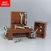 Set  MOC Bricks Multifunction Tools Maintenance operation Desk Table Bench Accessories Building Blocks Compatible Toys