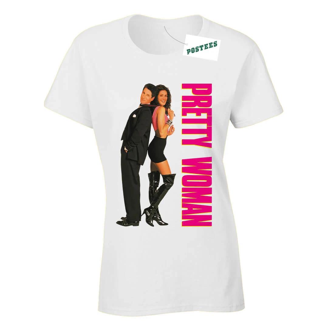 Retro Movie Poster Style Inspired by Pretty Woman Ladies Fitted T-Shirt XL
