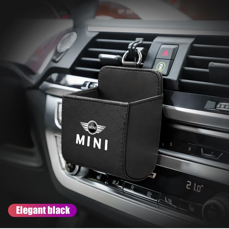 Car Vent Phone Holder Storage Box Car Storage Accessories For MINI WORKS One Cooper JCW R60 R59 R58 R57 R56 R55 R53 R52 F55 F56 Btrme66