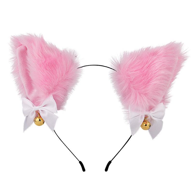 Cat Ears Bell Headband - Cosplay Catwoman Hair Accessory for Christmas & Halloween