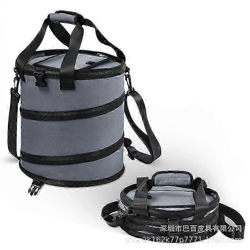 Picnic Food Storage Insulated Bag, Large Capacity, Foldable, Waterproof, Insulated Bag