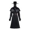 Costume da Cosplay Dottore della Peste, Outfit Oscuro da Dungeon di Halloween con Becco d'Uccello per Uomo