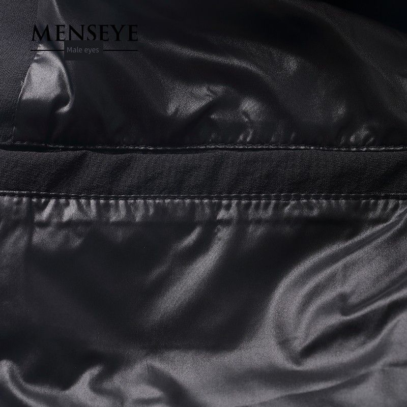 Menseye Autumn and Winter Black Artistic Men's Cotton-Padded Coat