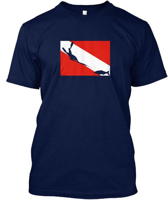 Spearfishing Freediver Dive Flag T-Shirt S
