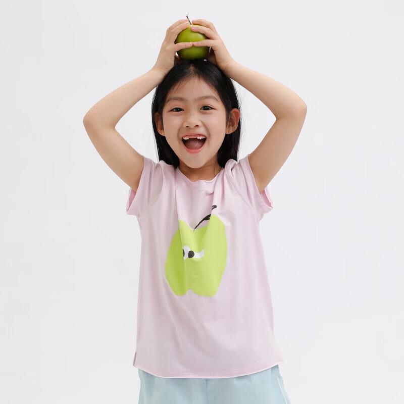 Naju Kids  Summer Cooling Hand-drawn Short Sleeve T-Shirt 150 cm