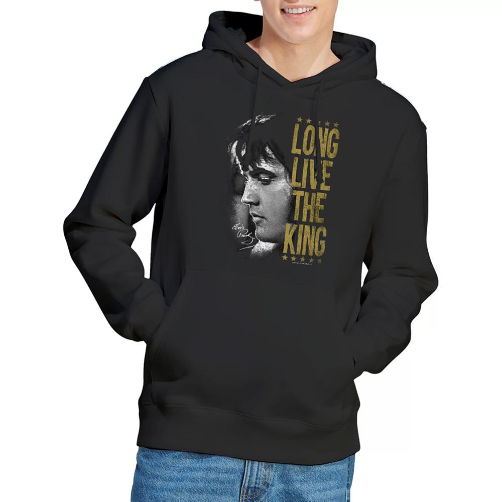 Elvis Presley Unisex Adult Long Live The King Hoodie