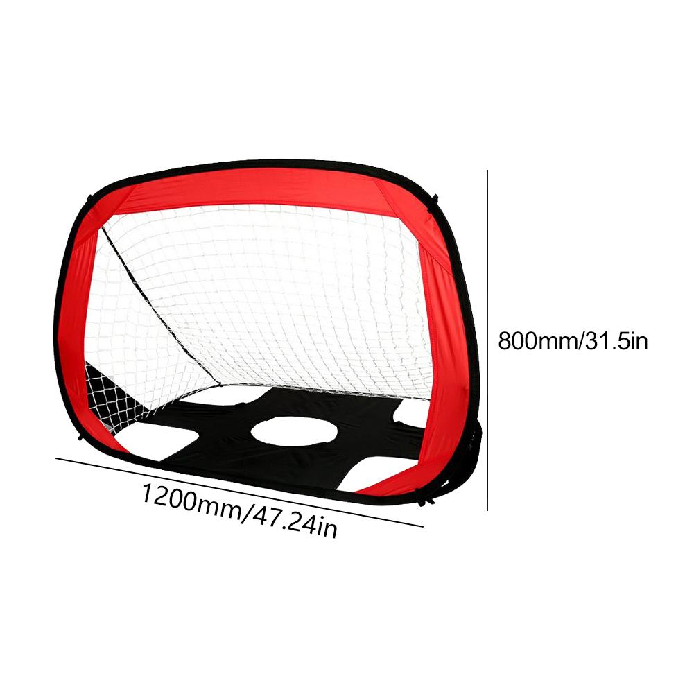 2 In 1 Foldable Football Goals Portable Soccer Target Net Small Practice Soccer Net Lightweight for Indoor Outdoor