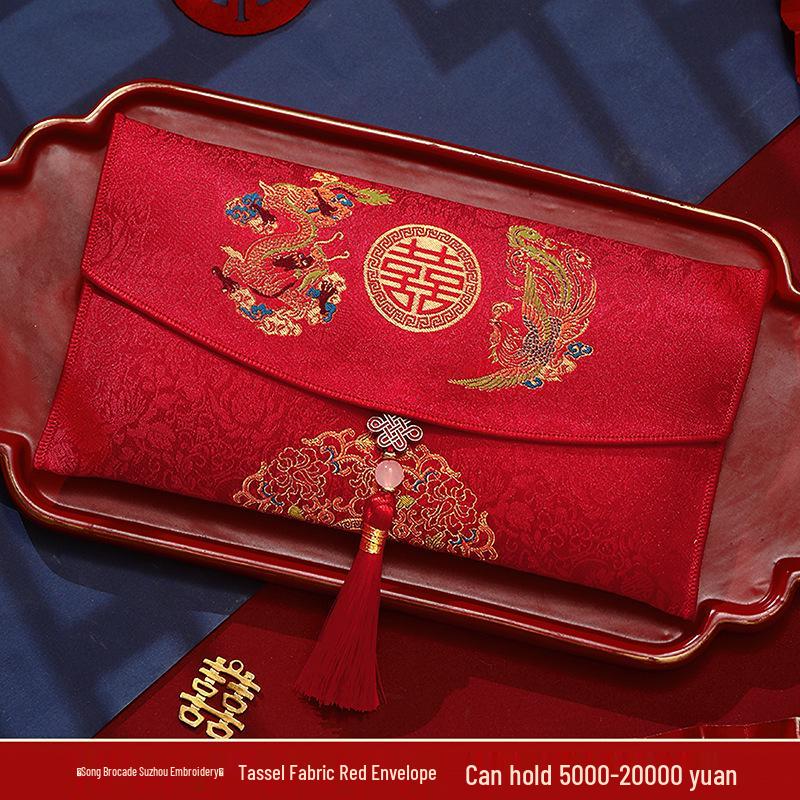 Wedding Red Envelopes - Double Happiness Design for Tea Ceremony