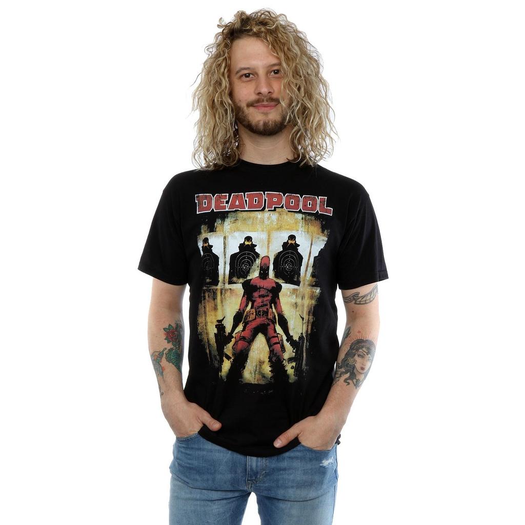 Marvel Mens Deadpool Target Practice T-Shirt