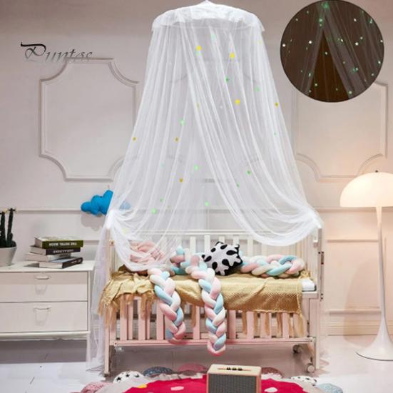 1 Set Practical Breathable Lightweight Bedcover Curtain Summer Stars Princess Bed Net Bedroom Supplies