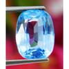 certified 6.60 Ct Pure Natural Sky Blue sapphire Cushion Cut Loose Gemstone