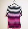 [USED] Perfect for Y2k, Achieve, and V-kei! Border Drape Gradient T-shirt
