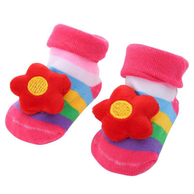 Baby Socks Girls Boys Newborn Accessories Anti Slip Cartoon Animals Kids Toddlers Gift Clothes Children Infant Stuff Clothes Bow
