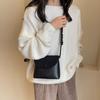 Vintage Leather Crossbody Bags for Women 2024 Designer Brand Female Small Flap Shoulder Underarm Bag Armpit Handbags and Purses