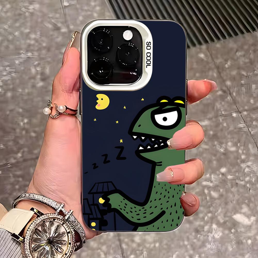 Cute Cartoon Cats And Dogs Phone Case For IPhone 17 Pro Max 16 15 14 13 11 12 Mini Xs Xr 8 Plus Se Color Silver Cover