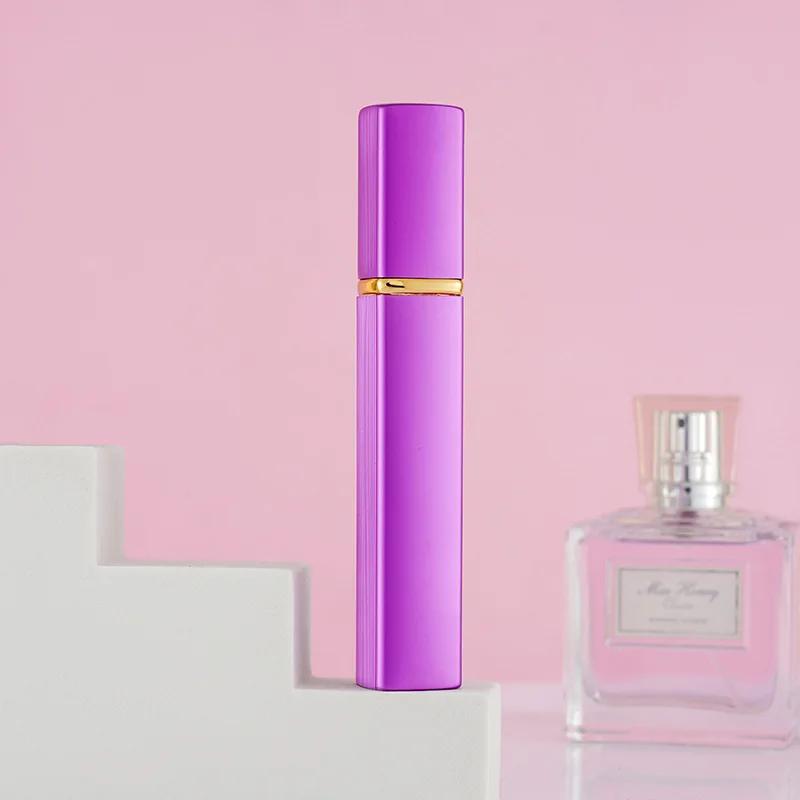 

12ml Mini Perfume Refill Bottle Travel Pocket Jars Holder Rechargeable Perfumer Atomizer Spray Empty Glass Bottles Men Women фіолетовий