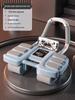 Intelligent 4-Wheel Abdominal Muscle Trainer with Automatic Rebound and Six Elbow Supports