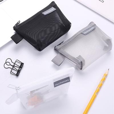 Porta-moedas de Malha para Batom Porta-moedas Pequeno Tridimensional para Guardar Itens Porta-cartões de Nylon Escritório