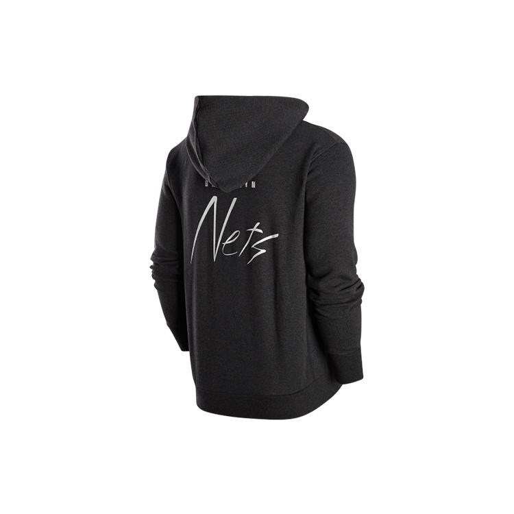 Nike x NBA Brooklyn Nets Courtside Pullover Fleece Hoodie 'Black' Men's DR9300-032