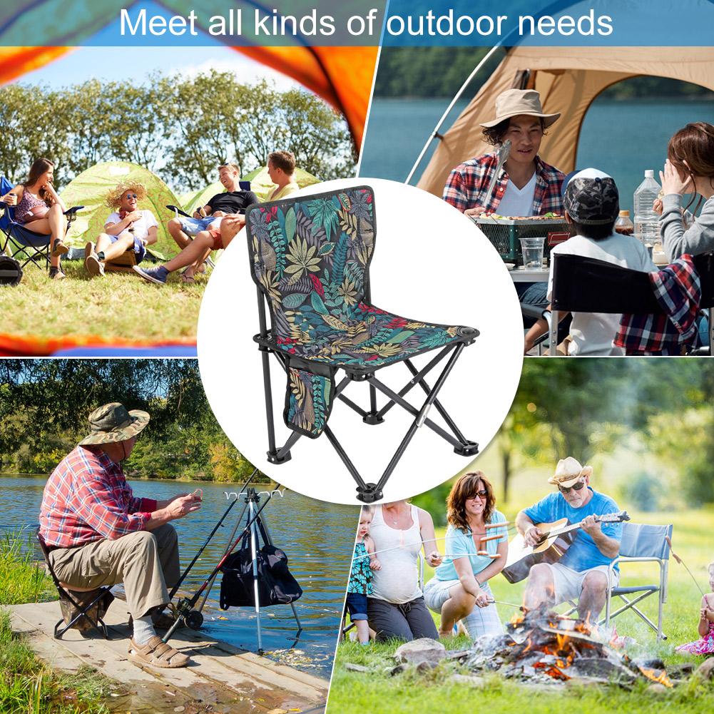Multifunctional Relaxing Chair Strong Load-bearing Portable Folding Chair Furniture Easy Storage for Hiking Fishing Garden