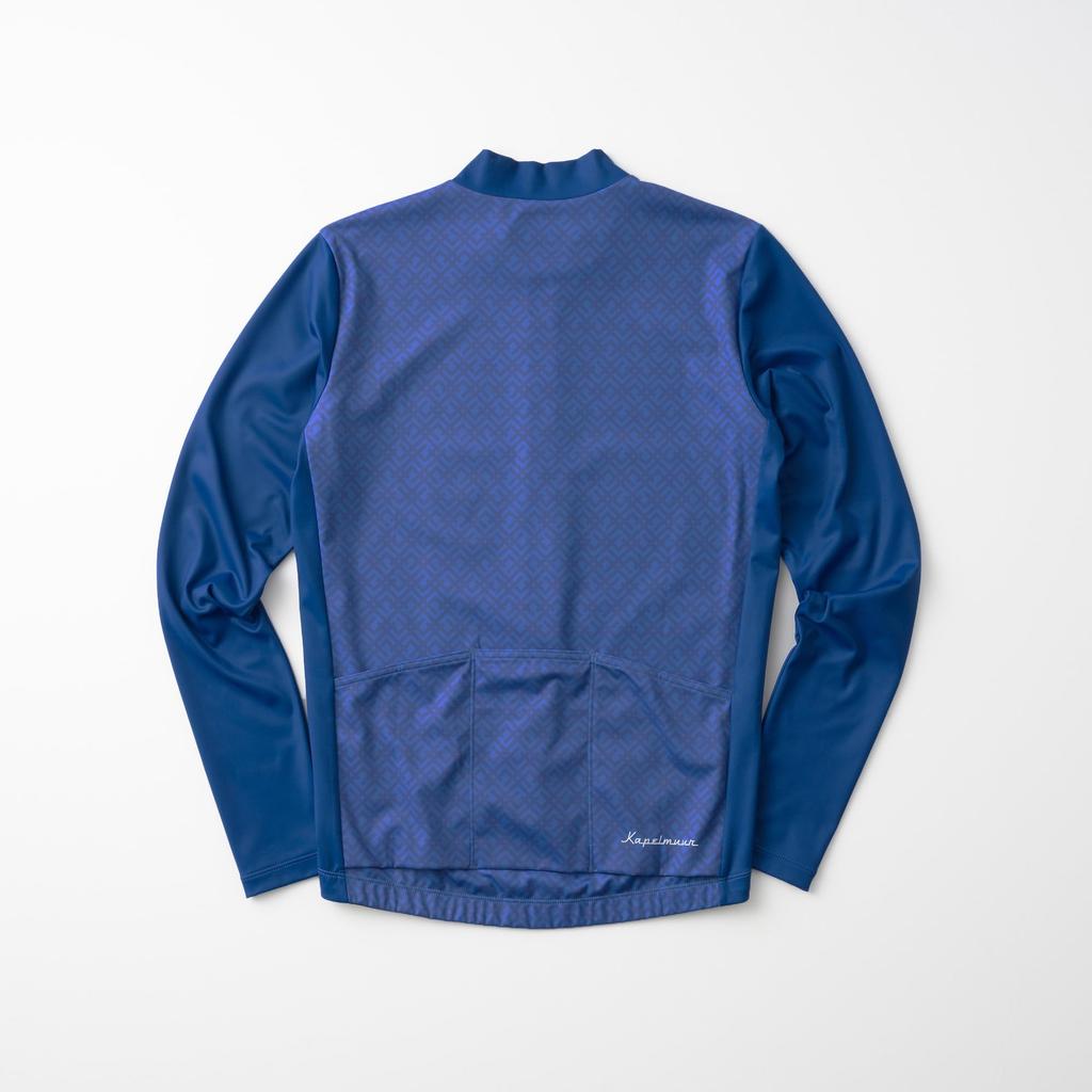 Kapelmuur Warm Cycling Chevron dres, Modrý, Podzim/Zima (10°C-15°C)