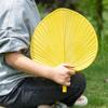 Plastic Artificial Palm-Leaf Fan Vintage Large Size Artificial Straw Fan Thickened Hand Fans Photo Props