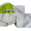 Zesílený elastický pásek Plochá mopová tkanina Coral Fleece/mikrovlákno/žinylka Náhradní rotační mop na čištění podložky do koupelny