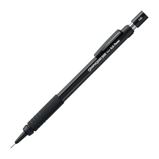 Pentel GraphGear 500 Drafting Mechanical Pencil, 0.5mm, Black, Limited 60th Anniversary Edition with Metal Grip