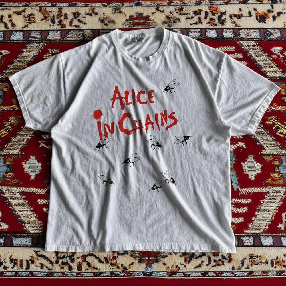 NEW Alice in Chains Jar of Flies White Cotton Tshirt Unisex T-Shirt S