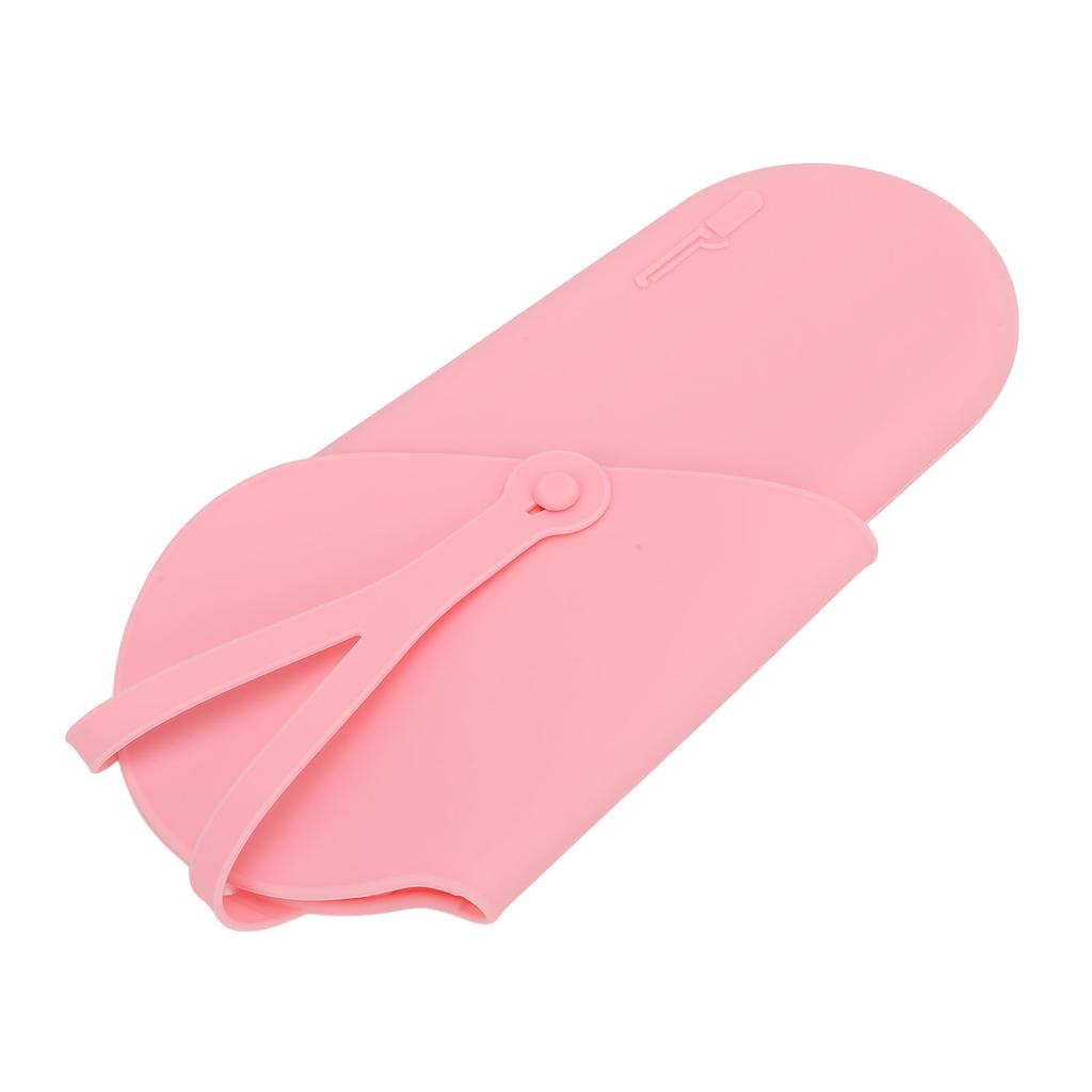 Silicone Heat Resistant Holder Mat Pouch Non Slipping Straightener Holder for Flat Iron Curling