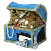 Aquarium Treasure Chest Ornament Resin Treasure Chest Box Hideaway for Fish Tank Landscape