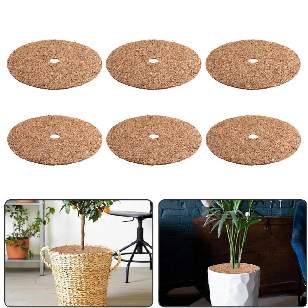 Improves Pot Aesthetics Coconut Coir Mat Plant Pot Mat Natural Coconut Fiber