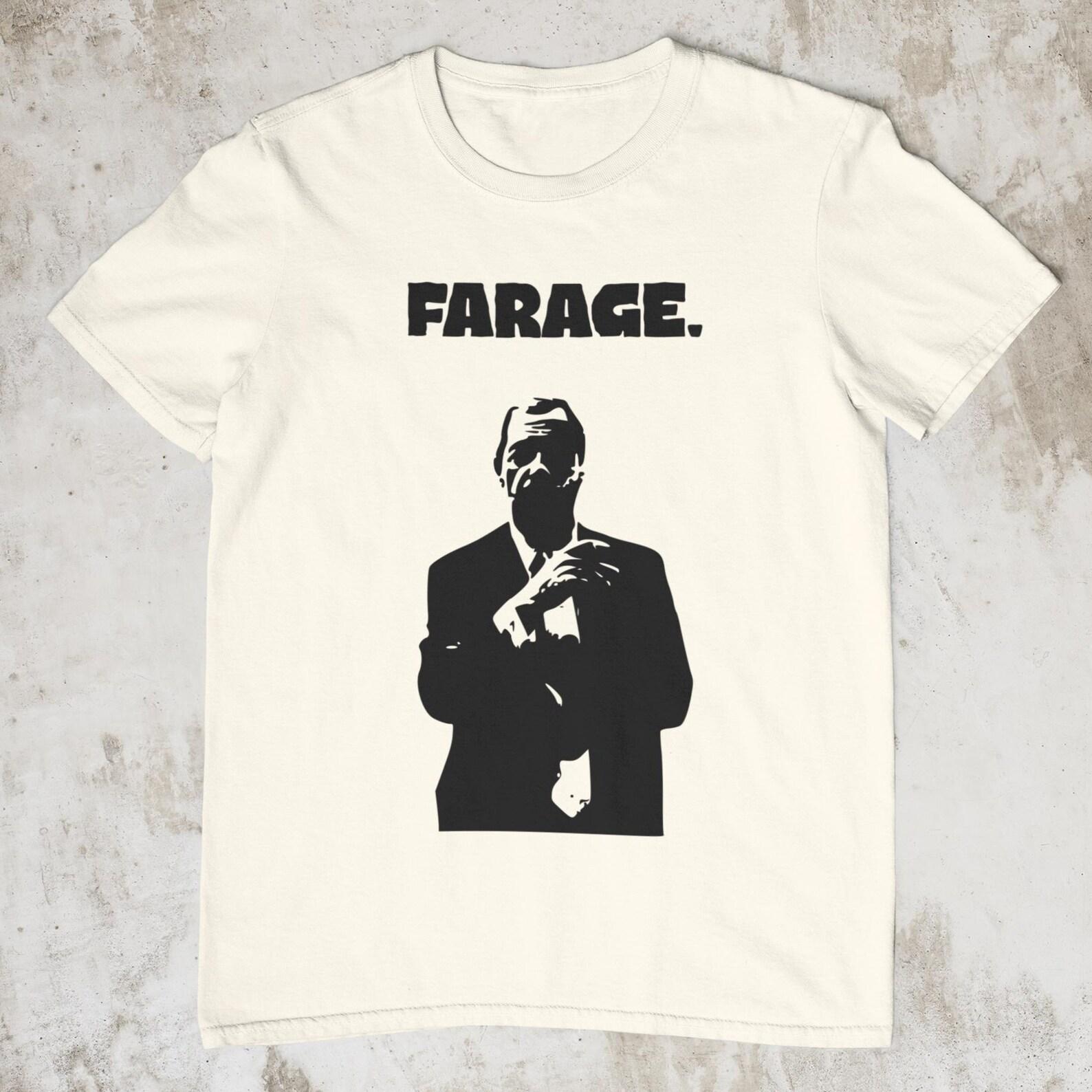 Nigel Farage Shirt Funny UK Politics T-Shirt, Farage Meme Tee, British Political Humor Shirt, Retro Political Graphic Tee, UK Election Shirt 4XL