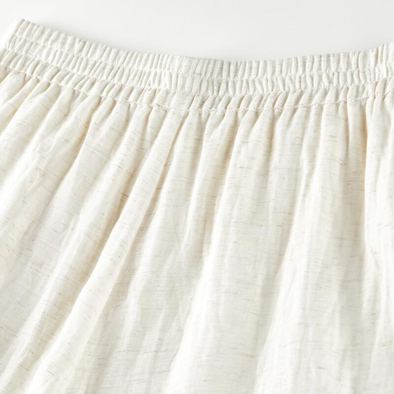 Women's V-Neck Lace Vest and Linen Blend Pants Set