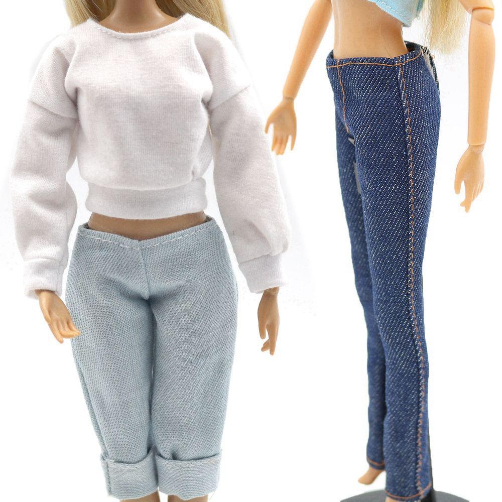 30Cm Doll Clothes Fashion Dress Sweatshirt Coats Tops Pants Vest Everyday Wear For 11.8 Doll Toys Girls Children Gifts