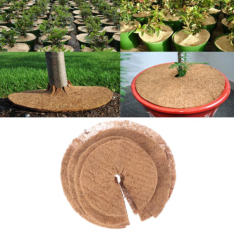 Buy 1Pc Coconut Mulch Cover Mulch Disc Plant Cover Coir Mat For