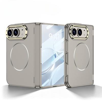 Case for IPhone Ultra 18 Fold Magnetic Shockproof Back Cover for MagSafe Wireless Charging Shell Membrane Hinge Protective Cover
