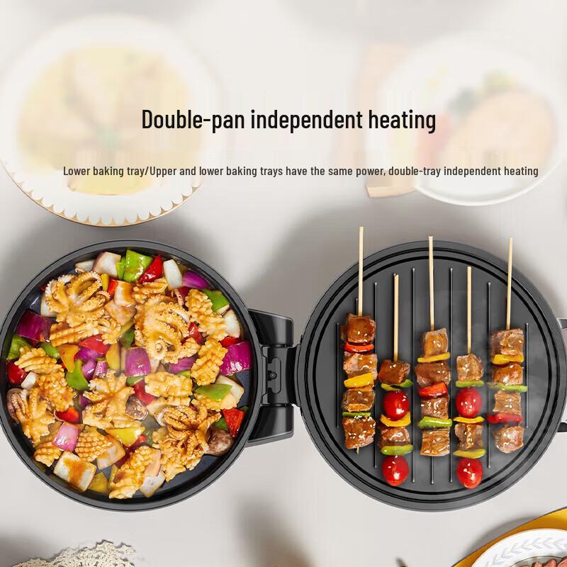 Midea 30cm Electric Pancake & Griddle with Dual Heating