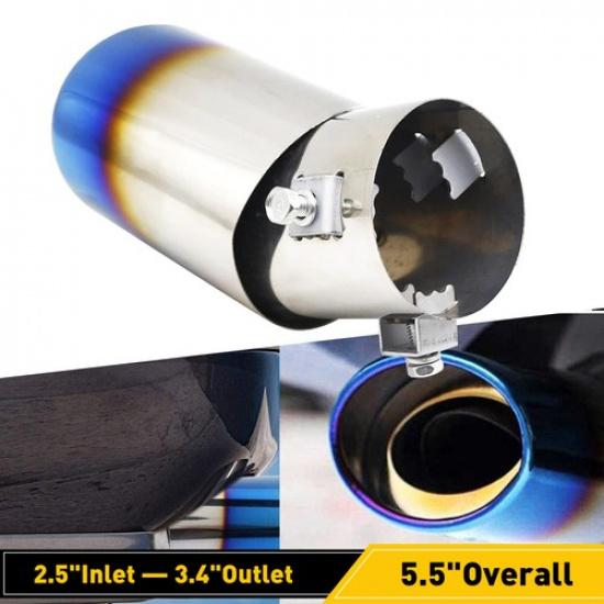 Auto Exhaust Car Pipe Tail Tip Muffler Stainless Steel Replacement Accessories
