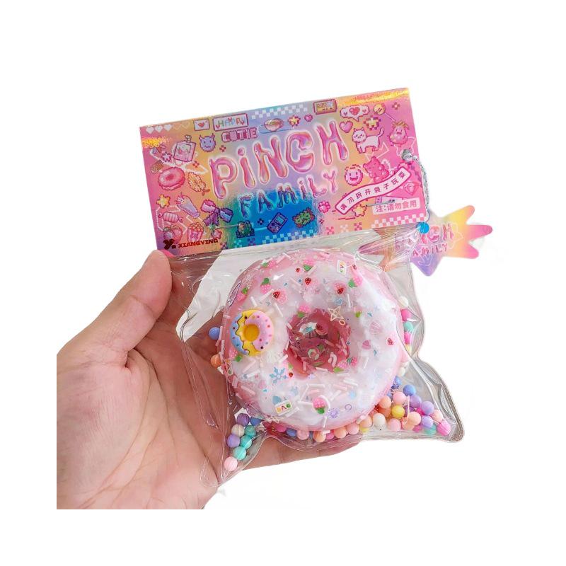 Mini Cake Doughnut Waffle Slow Rebound Toy - Super Soft Decompression Clay Simulation.