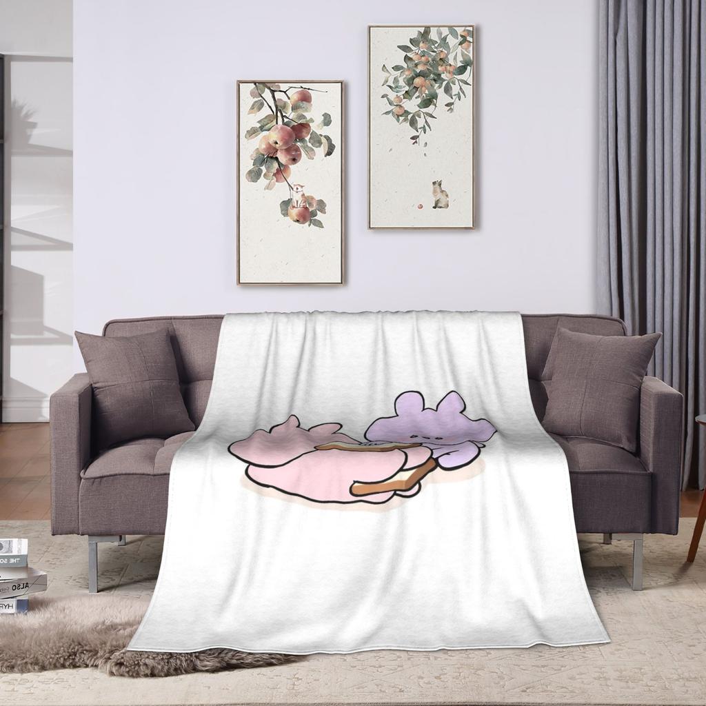 A-Asamimichaan Plush Blankets Girls Boys  Flannel Bedding Throws For Couch Chair Super Warm Custom Quality Bedspread Gift