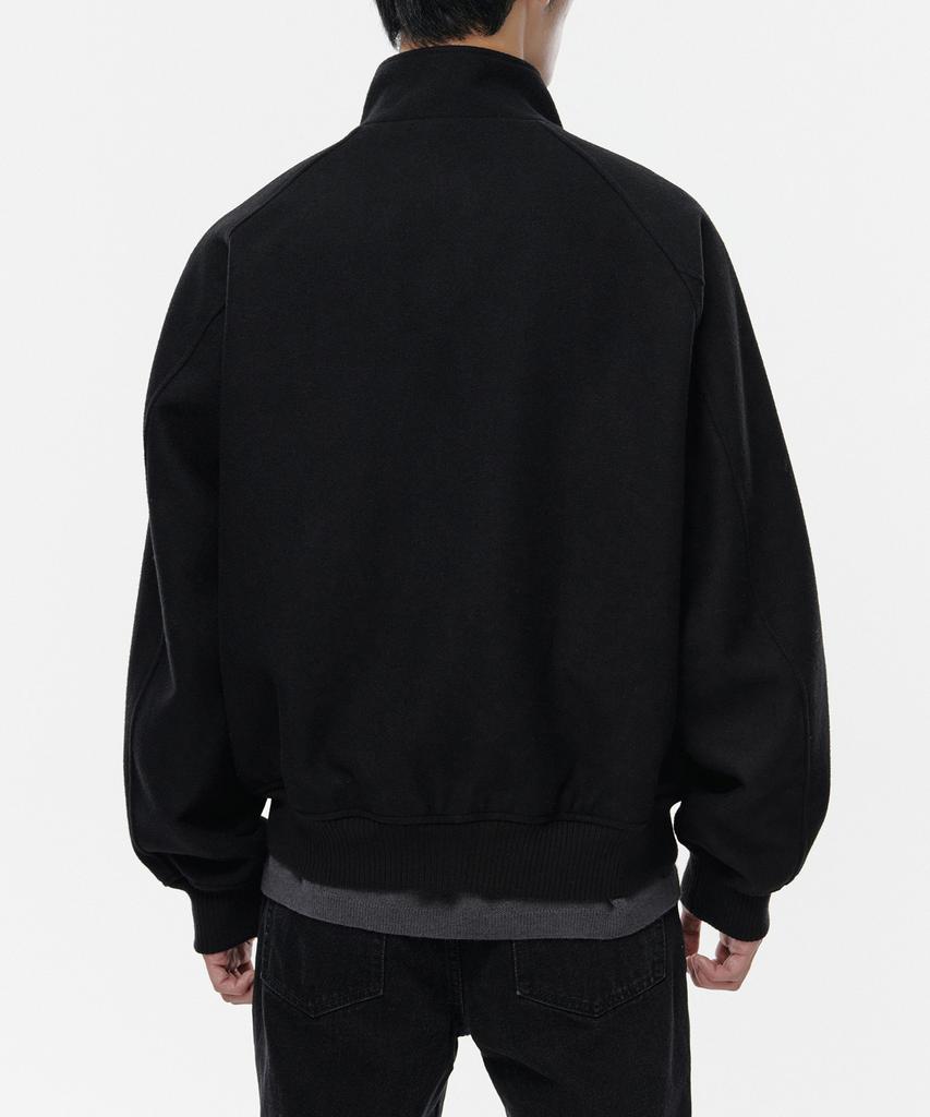 Musinsa Standard Wool Blend Harrington Jacket [Black]