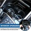 Car Cup Holder Panel Trim Frame Compatible with BMW 3 Series G20 G28 2020-2022,ABS Center Console Front Water Cup Holder Cover Interior Decoration
