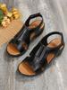 Women Slippers Highend Slides Fashion Outdoor Quality Solid Color Open-toe Square Toe Sandals with Flat Bottom