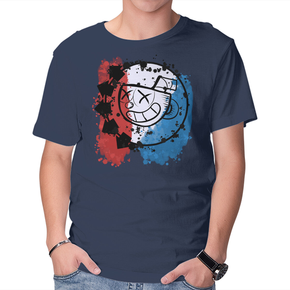 Unisex Crew Neck T-Shirt Cup-182 Graphic Short Sleeve Casual Tee XS