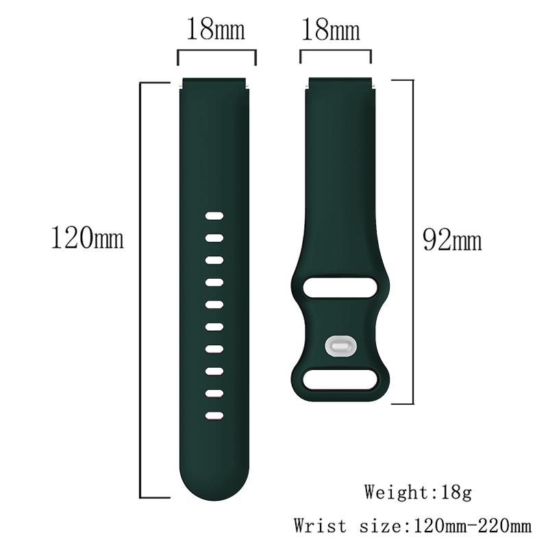 Cinturino per Garmin Watch Venu 3S 18mm Universale Traspirante da Corsa per Garmin Watch Active S Vivomove 3S Venus 2S
