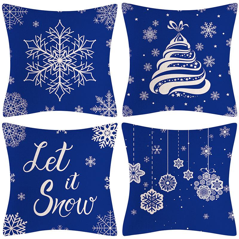 Christmas Pillowcase Combination Multi-patterned Cushion Party Festive Sofa Living Room Pillowcase Pillowcase
