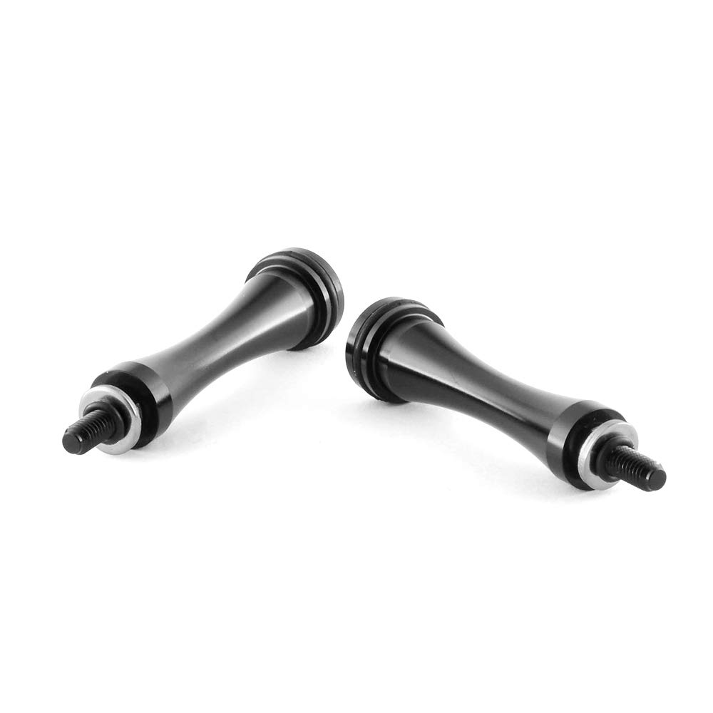 MOTO4U Motorcycle Seat Cushion Quick Removal Tool Free Seat Bolt Long Slutons for Bonneville Scrambler T100 Triumph One Pair Black