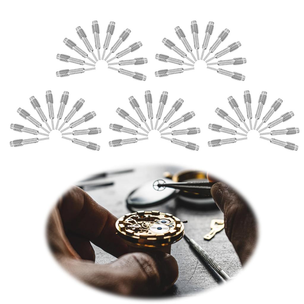 50ks Nástavce na výměnu nástroje na odstranění řemínku na hodinky Příslušenství na opravu dílů hodinek
